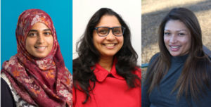 The ABDR QI team from left: Dr Husna Begum, Swarna Vishwanath, Michelle Merenda are developing the first scientifically-based quality indicators in breast device surgery.